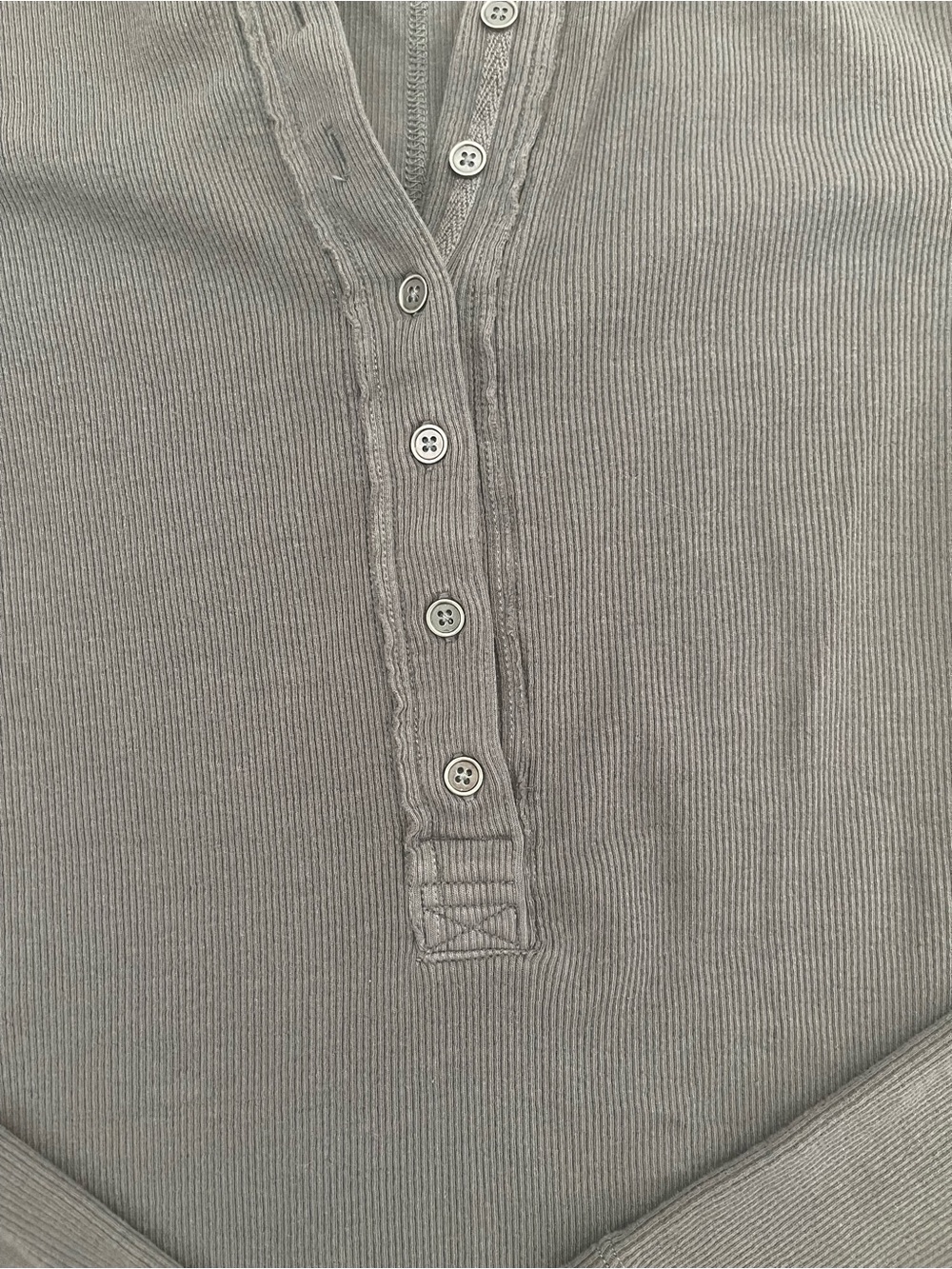 We the free Jamie Henley long sleeve in washed black XS - Picture 5 of 7